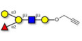 Blood group B antigen pentaose type 1 with terminal alkyne (Linker-CΞCH B)
