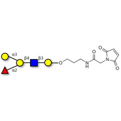 Blood group B antigen pentaose type 2 linked to maleimide (Linker-MAL A)