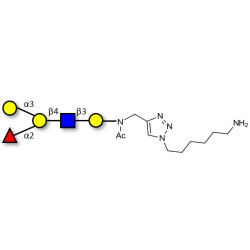 Blood group B antigen pentaose type 2 with free terminal amine (Linker-NH2 D)