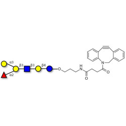 Blood group B antigen hexaose type 1 with DBCO (Linker-DBCO A)
