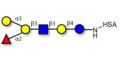 Blood group B antigen hexaose type 1 grafted on HSA