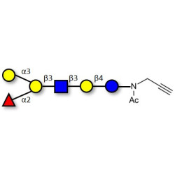 Blood group B antigen hexaose type 1 with terminal alkyne (Linker-CΞCH A)