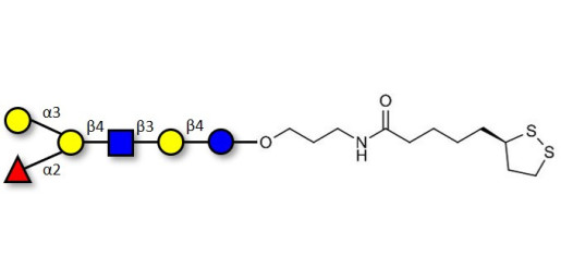 Blood group B antigen hexaose type 2 with cyclic di-thiol (Linker-LIPO A)