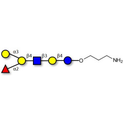 Blood group B antigen hexaose type 2 with free terminal amine (Linker-NH2 A)