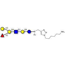 Blood group B antigen hexaose type 2 with free terminal amine (Linker-NH2 D)