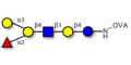 Blood group B antigen hexaose type 2 grafted on OVA