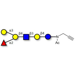 Blood group B antigen hexaose type 2 with terminal alkyne (Linker-CΞCH A)
