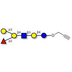 Blood group B antigen hexaose type 2 with terminal alkyne (Linker-CΞCH B)