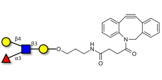 Lewis x (Lex) tetraose with DBCO (Linker-DBCO A)