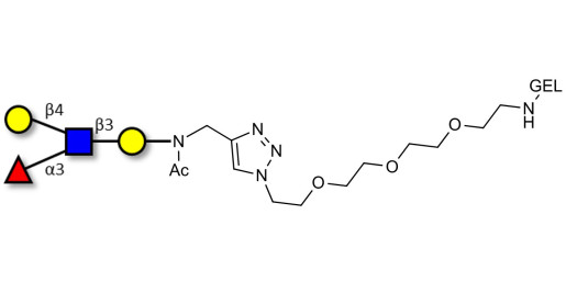 Lewis x (Lex) tetraose grafted on gel for affinity chromatography (Linker-GEL A)