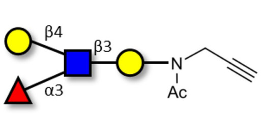 Lewis x (Lex) tetraose with terminal alkyne (Linker-CΞCH A) - GLY050-NPR