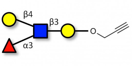 Lewis x (Lex) tetraose with terminal alkyne (Linker-CΞCH B) - GLY050-OPR