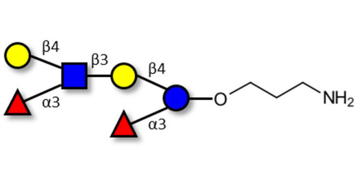 Lewis x (Lex) hexaose / Lacto-N-neodifucohexaose II (LNnDFH II) with free terminal amine (Linker-NH2 A) - Lewis X hexasaccharide; Lacto-N-difucohexaose III ; LNDFH III