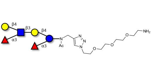 Lewis x (Lex) hexaose / Lacto-N-neodifucohexaose II (LNnDFH II) with free terminal amine (Linker-NH2 B) - Lewis X hexasaccharide; Lacto-N-difucohexaose III ; LNDFH III