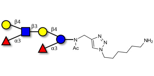 Lewis x (Lex) hexaose / Lacto-N-neodifucohexaose II (LNnDFH II) with free terminal amine (Linker-NH2 D) - Lewis X hexasaccharide; Lacto-N-difucohexaose III ; LNDFH III