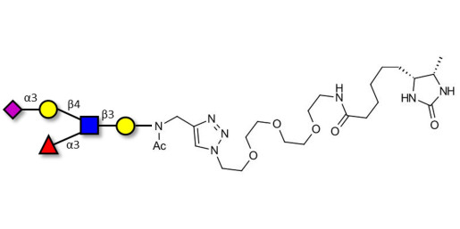 Sialyl Lewis x (sLex) pentaose linked to desthiobiotin (Linker-DBT-A)