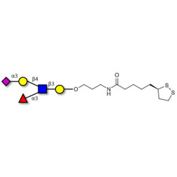 Sialyl Lewis x (sLex) pentaose with cyclic di-thiol (Linker-LIPO A)