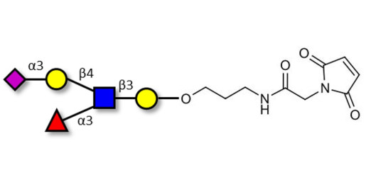 Sialyl Lewis x (sLex) pentaose linked to maleimide (Linker-MAL A)
