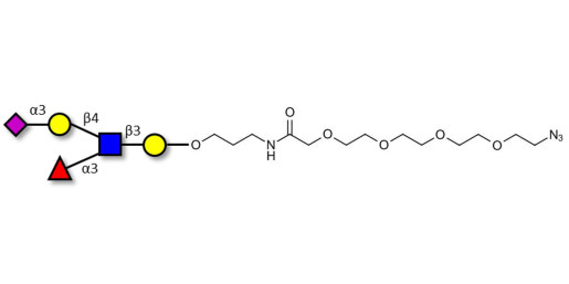 Sialyl Lewis x (sLex) pentaose with terminal azide (Linker-N3 A)