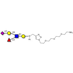 Sialyl Lewis x (sLex) pentaose with free terminal amine (Linker-NH2 B)