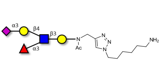 Sialyl Lewis x (sLex) pentaose with free terminal amine (Linker-NH2 D)