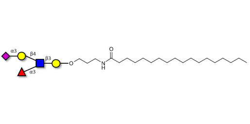 Sialyl Lewis x (sLex) pentaose with stearic chain (Linker-STEA A)