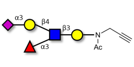 Sialyl Lewis x (sLex) pentaose with terminal alkyne (Linker-CΞCH A) - GLY053-NPR