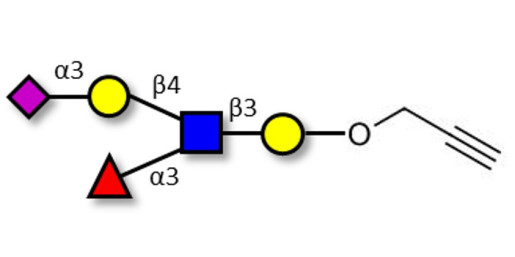 Sialyl Lewis x (sLex) pentaose with terminal alkyne (Linker-CΞCH B) - GLY053-OPR