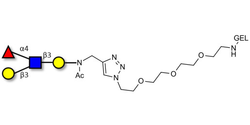 Lewis a (Lea) tetraose grafted on gel for affinity chromatography (Linker-GEL A)