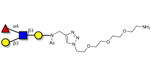Lewis a (Lea) tetraose with free terminal amine (Linker-NH2 B) - GLY054-NAc-sp1-NH2