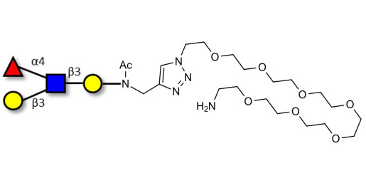 Lewis a (Lea) tetraose with free terminal amine (Linker-NH2 C)