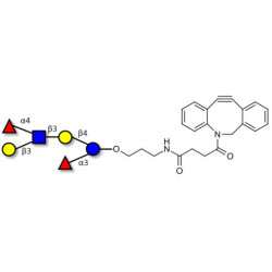 Lewis a (Lea) hexaose / Lacto-N-difucohexaose II (LNDFH II) with DBCO (Linker-DBCO A)