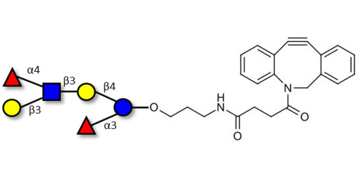 Lewis a (Lea) hexaose / Lacto-N-difucohexaose II (LNDFH II) with DBCO (Linker-DBCO A)