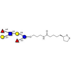 Lewis a (Lea) hexaose / Lacto-N-difucohexaose II (LNDFH II) with cyclic di-thiol (Linker-LIPO A)