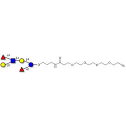 Lewis a (Lea) hexaose / Lacto-N-difucohexaose II (LNDFH II) with terminal azide (Linker-N3 A)