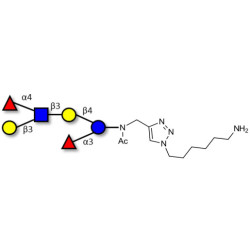 Lewis a (Lea) hexaose / Lacto-N-difucohexaose II (LNDFH II) with free terminal amine (Linker-NH2 D)