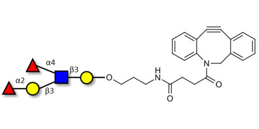 Lewis b (Leb) pentaose with DBCO (Linker-DBCO A)