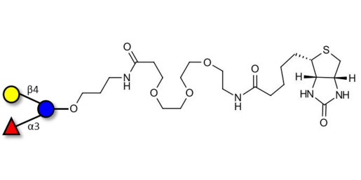 3-Fucosyllactose (3-FL) linked to biotin (Linker-BT C)