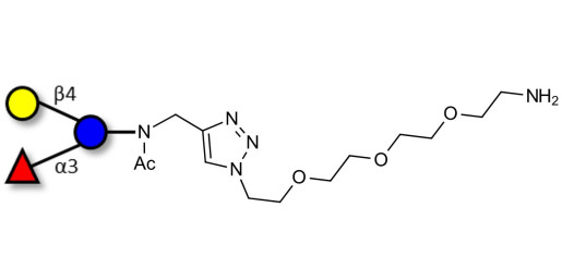 3-Fucosyllactose (3-FL) with free terminal amine (Linker-NH2 B)