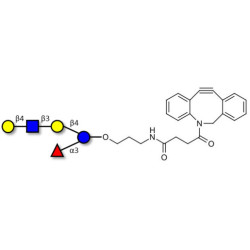 Lacto-N-fucopentaose VI (LNFP-VI) with DBCO (Linker-DBCO A)