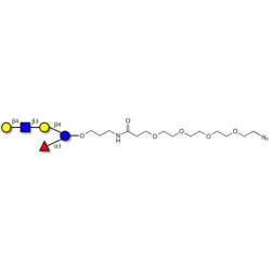 Lacto-N-fucopentaose VI (LNFP-VI) with terminal azide (Linker-N3 A)