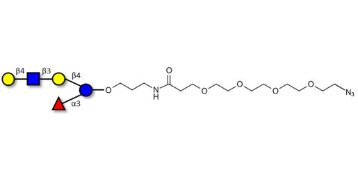 Lacto-N-fucopentaose VI (LNFP-VI) with terminal azide (Linker-N3 A)