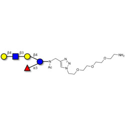 Lacto-N-fucopentaose VI (LNFP-VI) with free terminal amine (Linker-NH2 B)