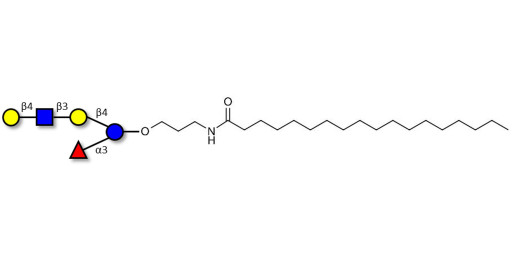 Lacto-N-fucopentaose VI (LNFP-VI) with stearic chain (Linker-STEA A)