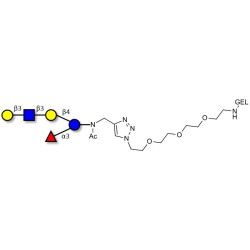 Lacto-N-fucopentaose V (LNFP V) grafted on gel for affinity chromatography (Linker-GEL A)
