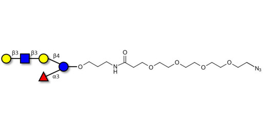 Lacto-N-fucopentaose V (LNFP V) with terminal azide (Linker-N3 A)