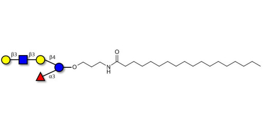 Lacto-N-fucopentaose V (LNFP V) with stearic chain (Linker-STEA A)