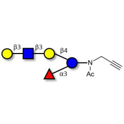 Lacto-N-fucopentaose V (LNFP V) with terminal alkyne (Linker-CΞCH A)