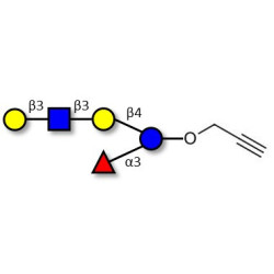Lacto-N-fucopentaose V (LNFP V) with terminal alkyne (Linker-CΞCH B)