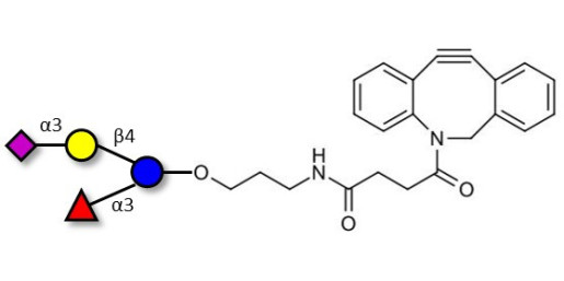 3’-Sialyl-3-Fucosyllactose with DBCO (Linker-DBCO A) - GLY063 ; F-SL